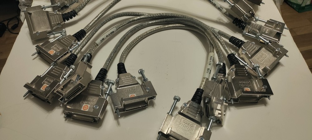 Lot of 4 Cisco CAB-STACK-50CM Stackwise Cable 72-2632-01