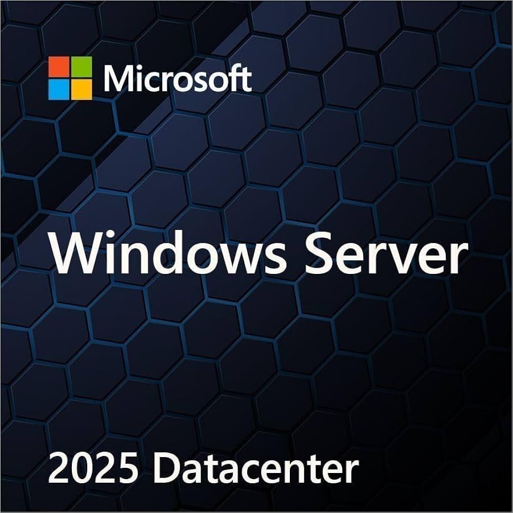 Windows Server 2025 Datacenter Edition - 24 Core Server License (Physical COA)