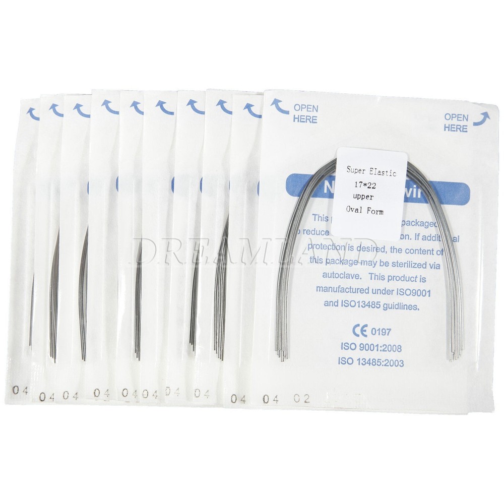 10 Pack Dental Orthodontic Super Elastic Niti Rectangular Arch Wires 17*22 Upper