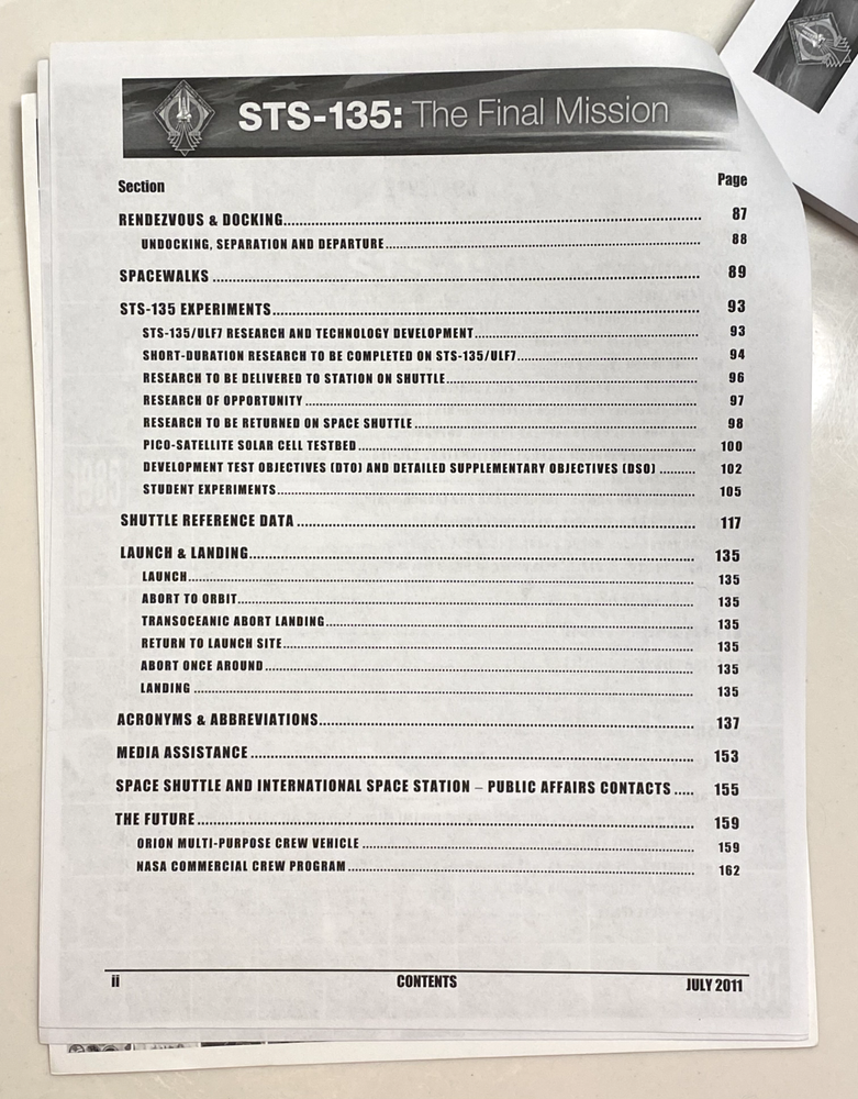 NASA Space Shuttle Program STS-135 : The Final Mission PRESS KIT July 2011