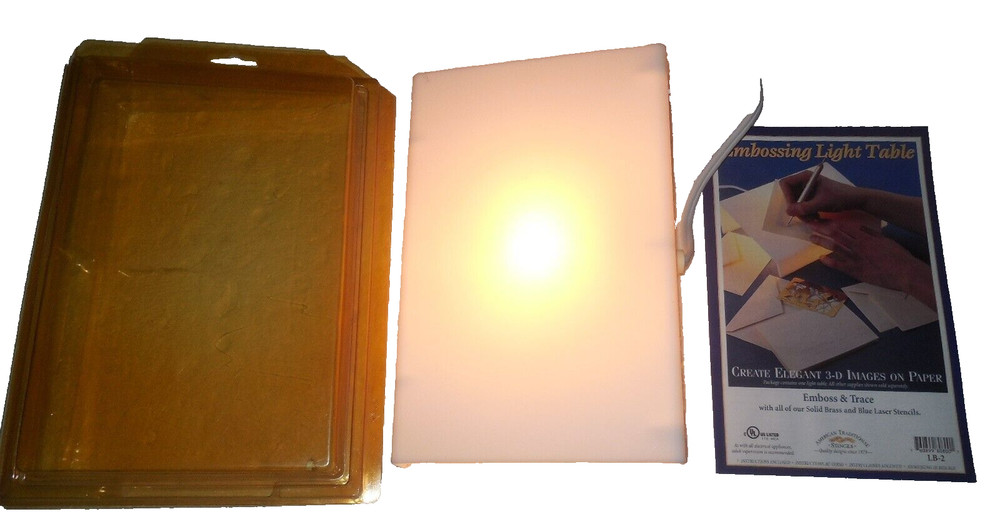 American Traditional  Embossing Light Table Embossing Tracing Working No Stencil