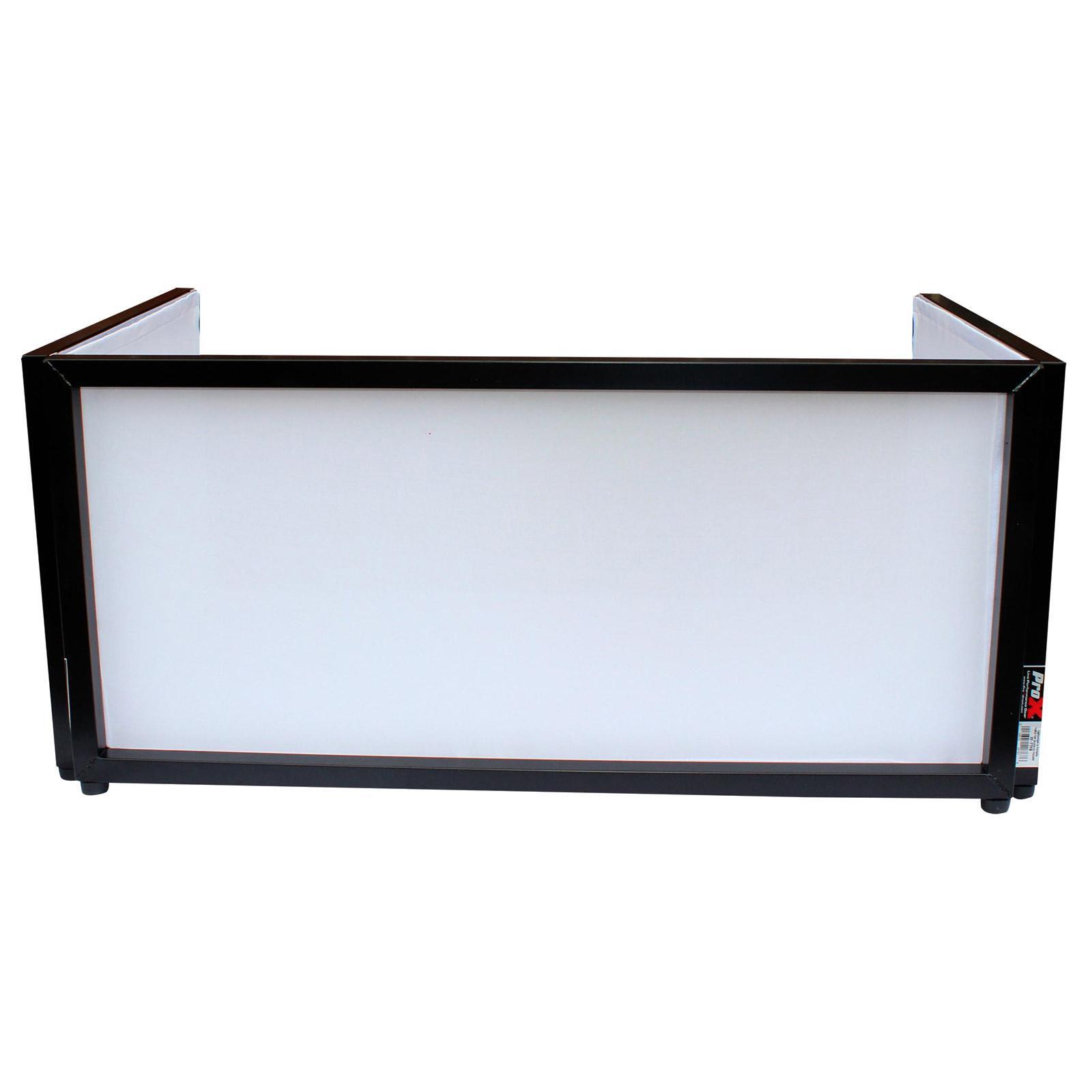 ProX XF-TTFB 6ft Table Top DJ Facade w/ Black Trim + Black & White Scrim