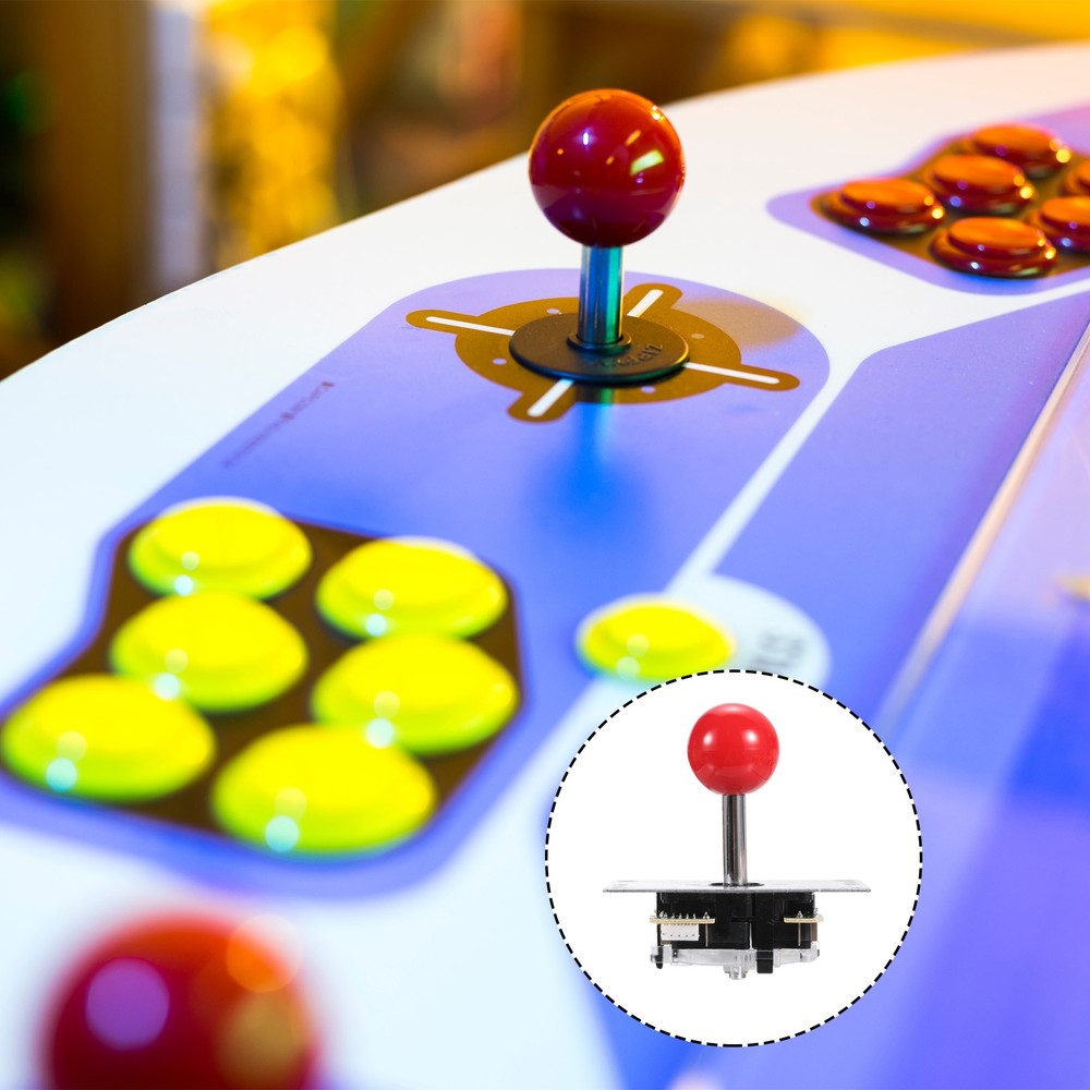 PC Joystick DIY 5-Pin ABS Kit for PC Classic Arcade Red