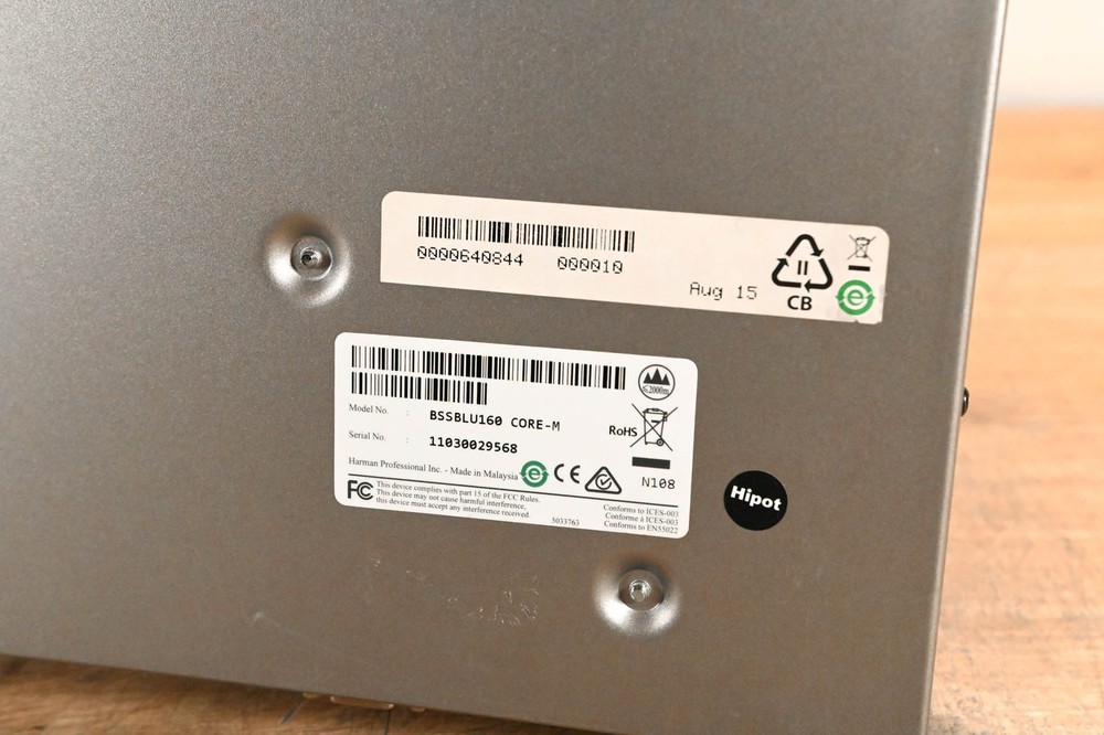 BSS London BLU-160 Networked Signal Processor CG01S8E