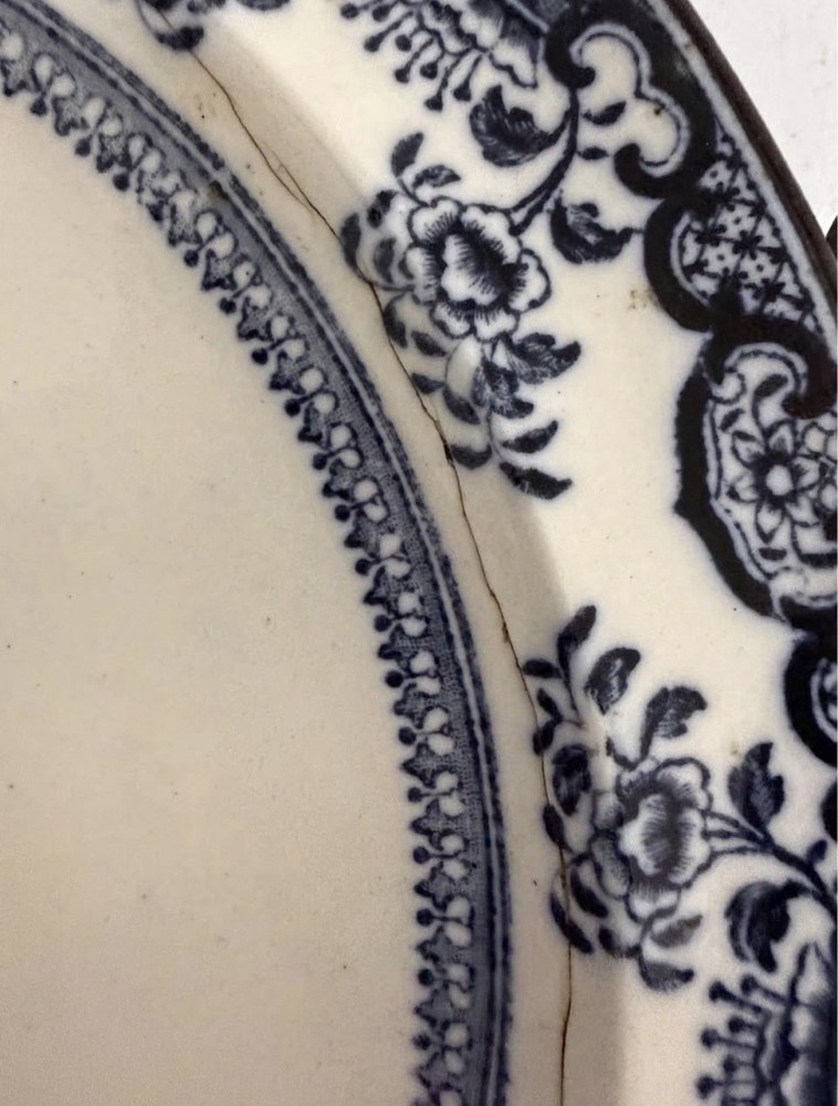 Antique Ceramic Warming Plate