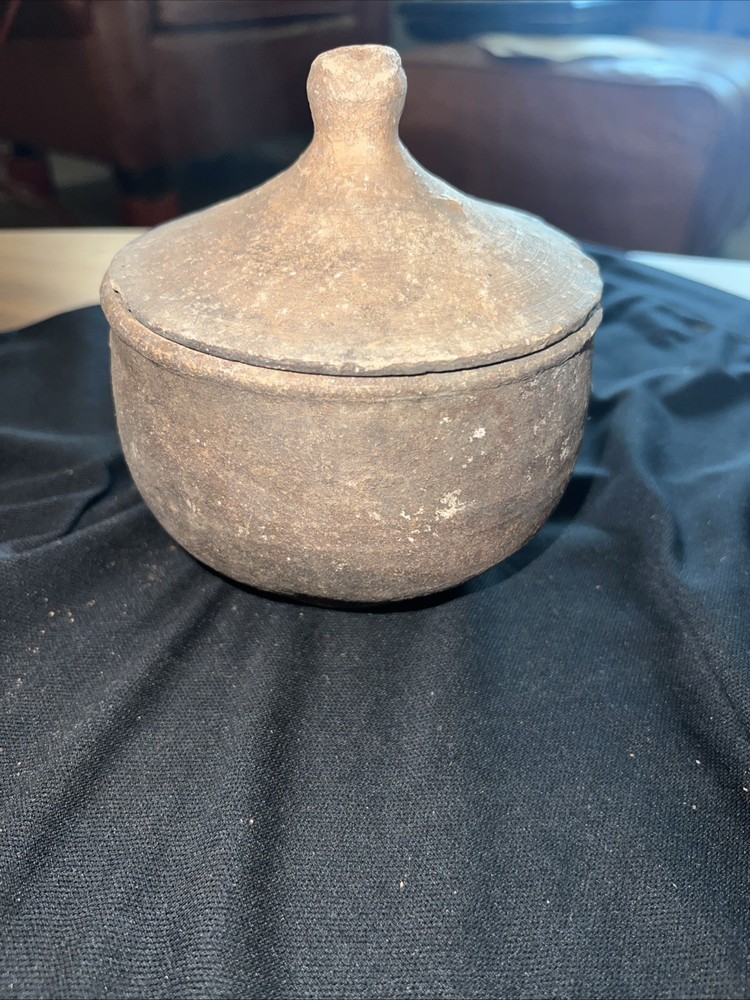 Antique Turkish Covered Clay Pot