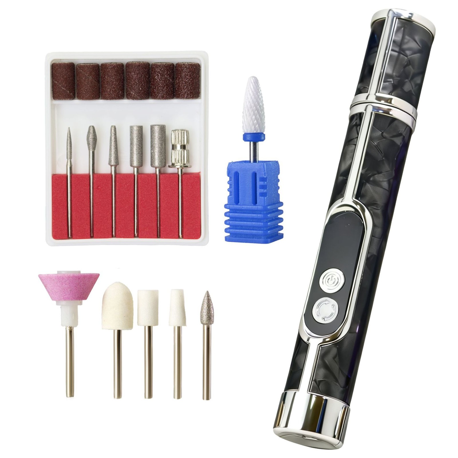 Kit Toe Nail Grinder Drill For Thick Toenail Set Manicure Pedicure Tool Electric