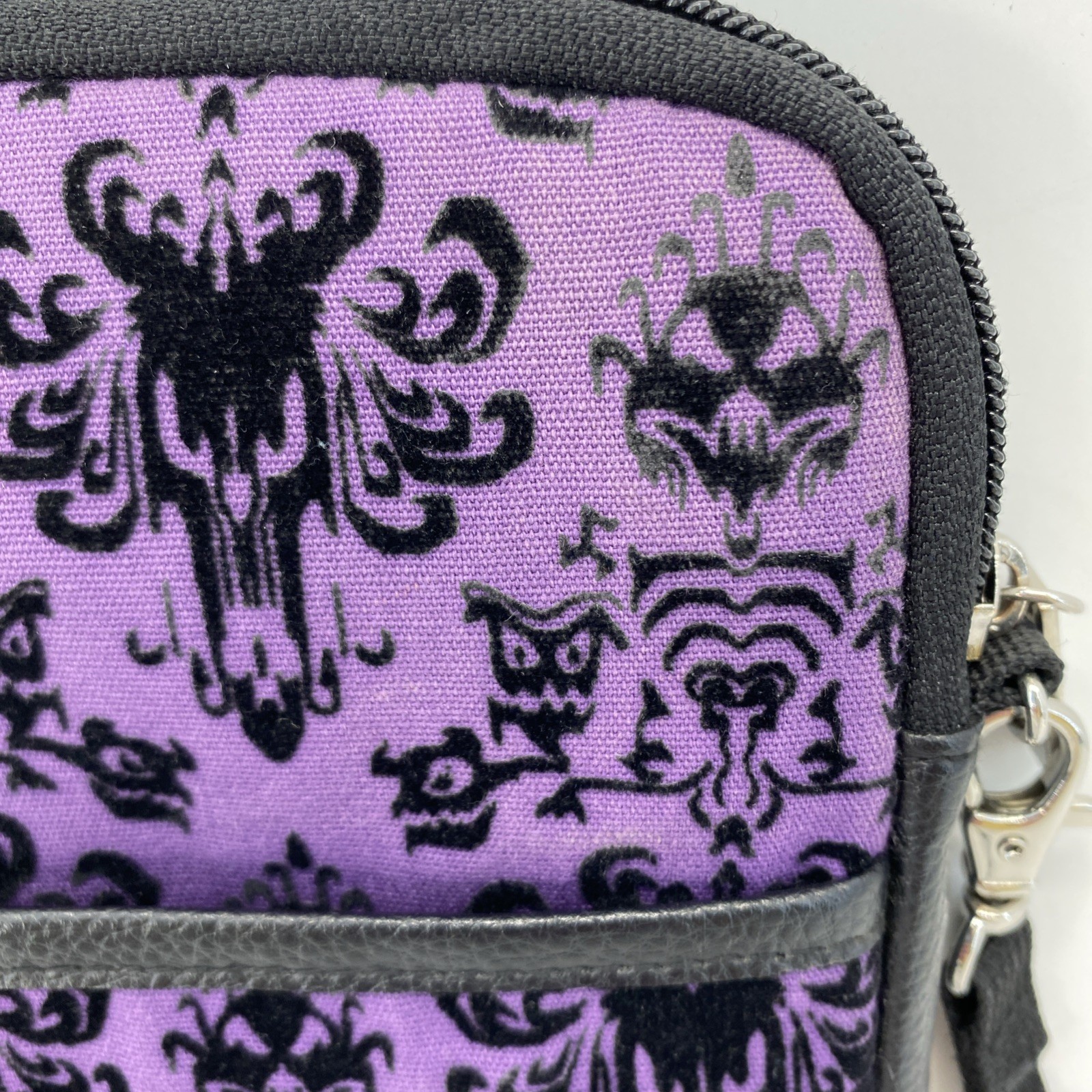 Disney Parks Haunted Mansion Wallpaper Crossbody Bag Purse Adjustable Strap