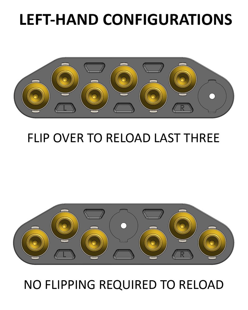 Zeta6 K-PAK2 EDC Stackable Speedloader for 38spl/357mag 6-Shot K-frame / 2-Pack