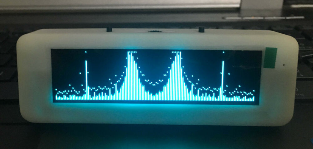 3.12 inch OLED Audio Level Indicator Music Spectrum Display Analyzer VU Meter