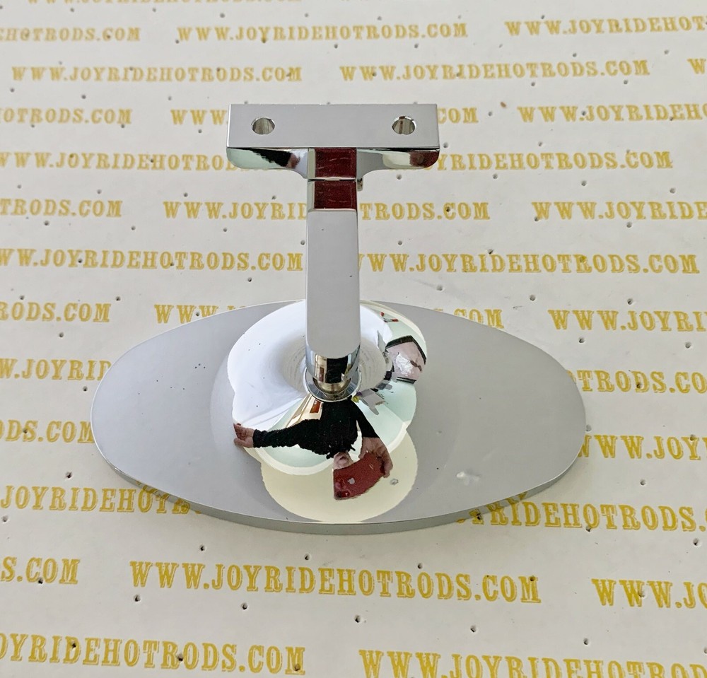 Hot Rod Oval Interior Rear View Mirror - Hinged Mounting Point