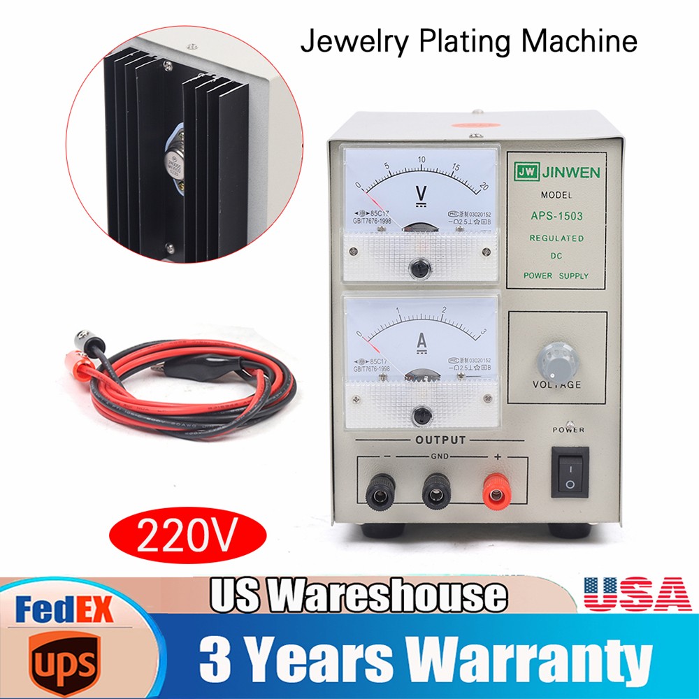 Gold Jewelry Plating Machine Copper Gold Silver Electroplating Rectifier Kit