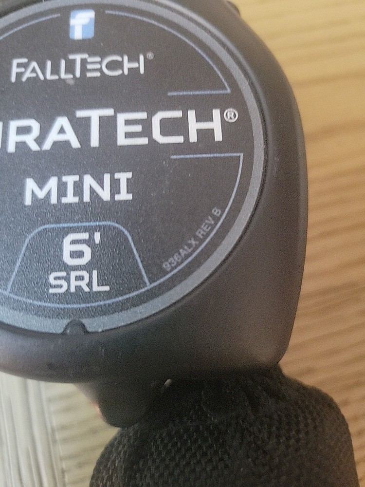 FallTech DuraTech 6' Foot Mini SRL Class B 310lbs with Swivel Eye & Snap Hook