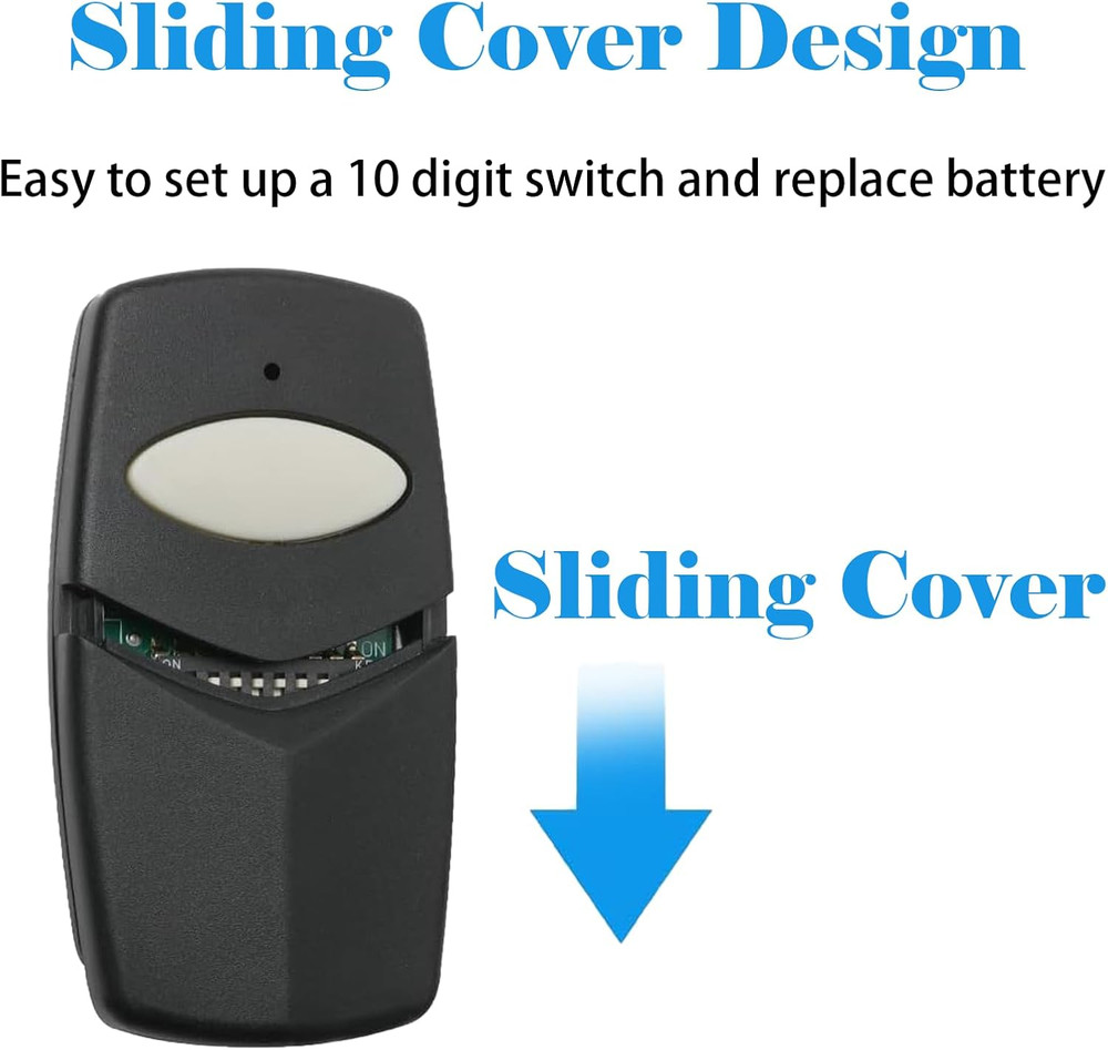 2 for 10 Pin Multicode Gate Door Opener Remote Control,10 Dip Switch,Compatible