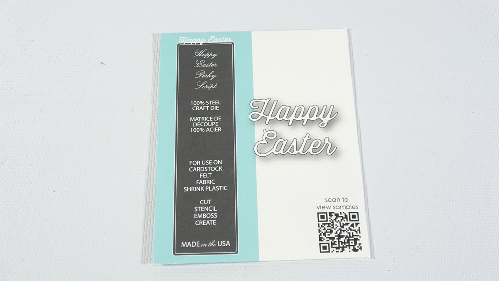2017 Memory Box Craft Steel Die Happy Easter Perky Script 99628