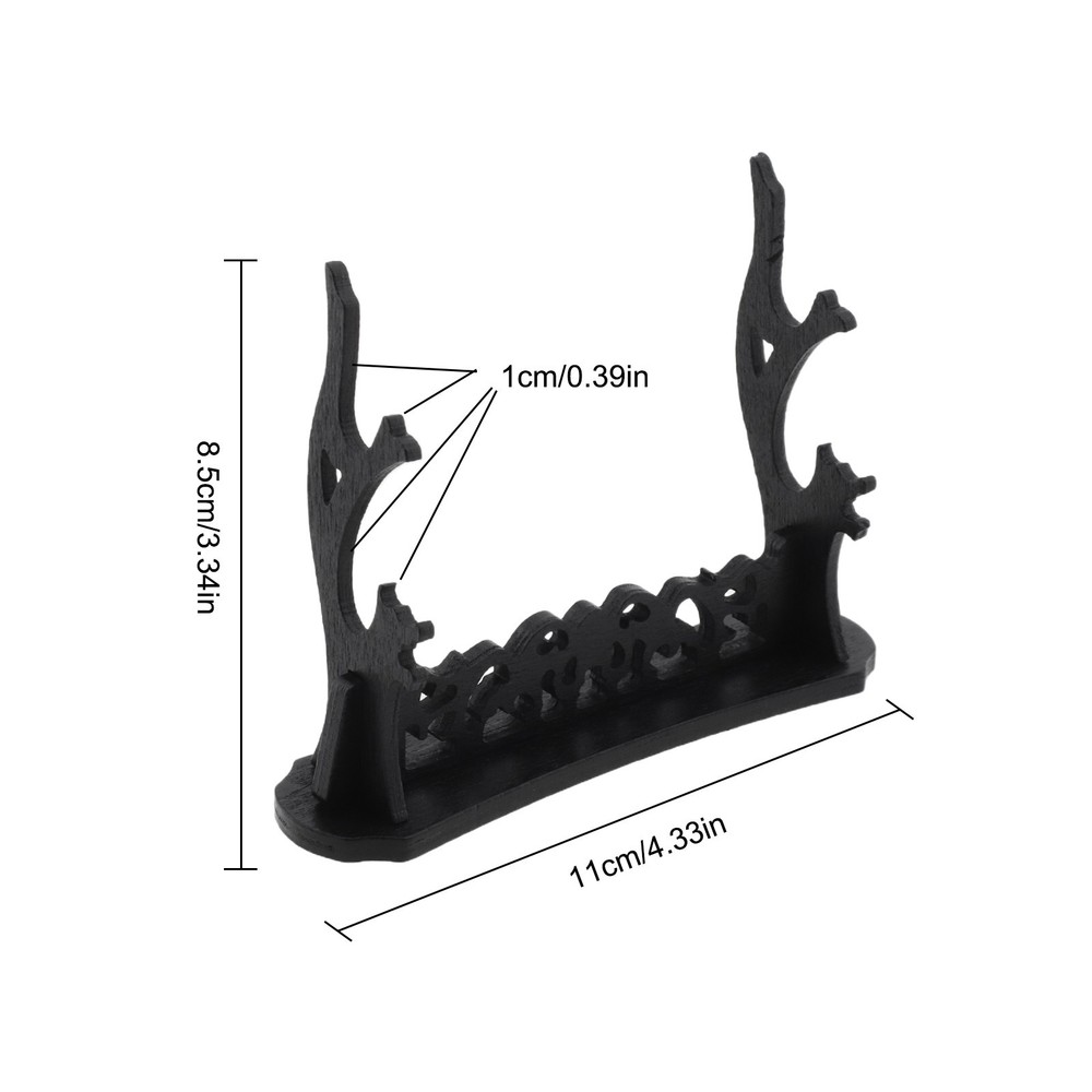 Black Sword Holder Display Stand for Neat and Space saving Presentation
