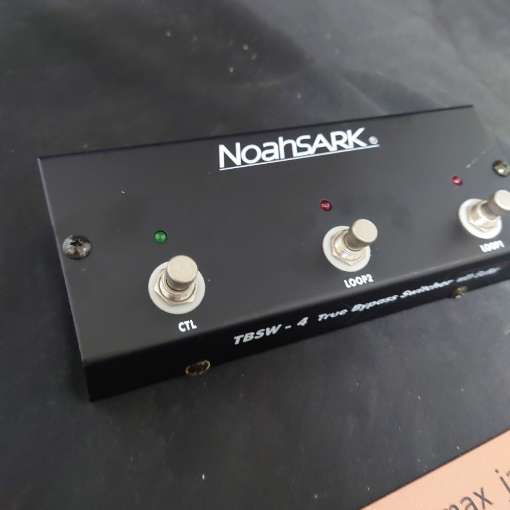Noah’s Ark TBSW-4 True Bypass Loop Switcher 4 Loop Guitar Pedal Tested