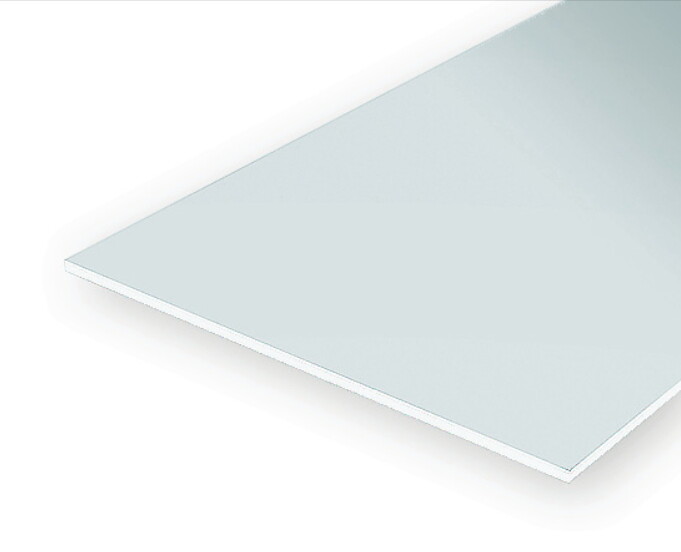Evergreen Oriented Polystyrene Clear Sheet (Size: 15cm x 30cm;0.25mm Thick) 2pcs