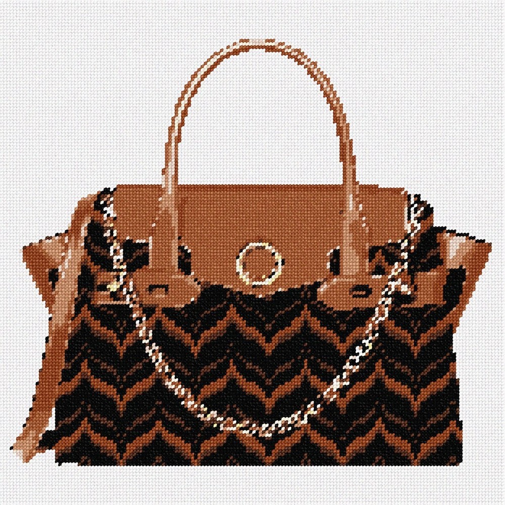 Women's Bargello Collection Handbag Needlepoint Kit or Canvas (Home)