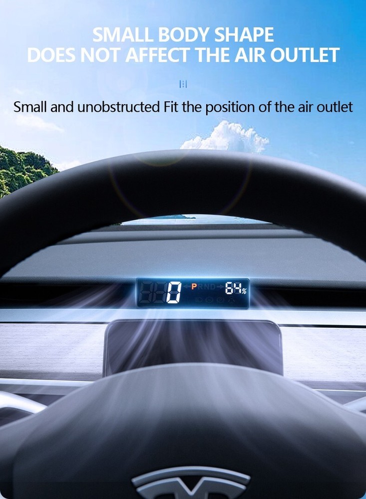 HUD Head Up Display Speedometer Projector Mini Screen For Tesla model Y model 3