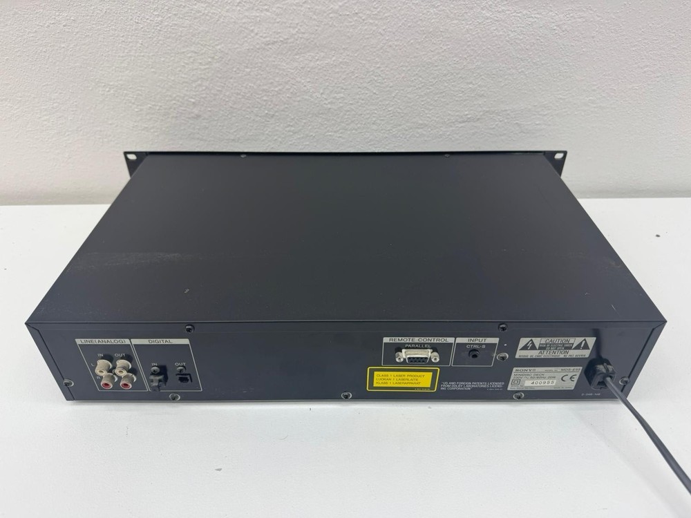 Sony MiniDisc Deck Professional Recorder Player MDS-E55 19” Rack Used