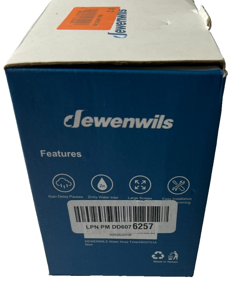 1x DEWENWILS 2-Zone Water Hose Timer, Programmable Sprinkler Timer Digital