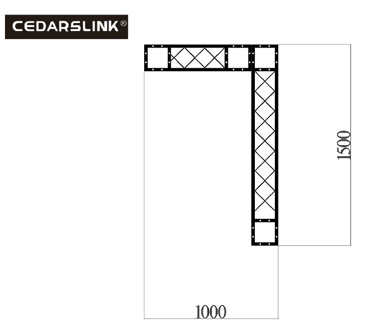 Cedarslink 7-Shaped Bolt Square Truss