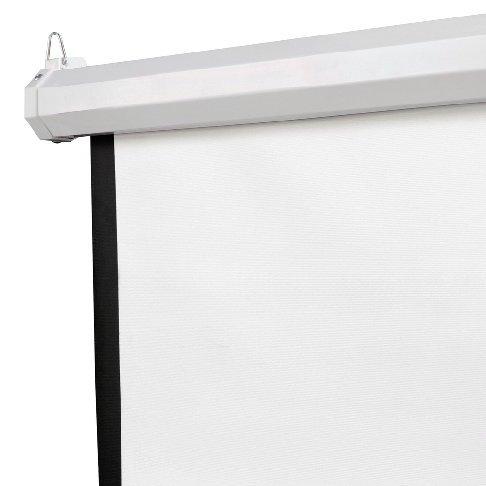 Projector Screen Pull Down 100" 16:9 HD Projection Screen Indoor Outdoor White