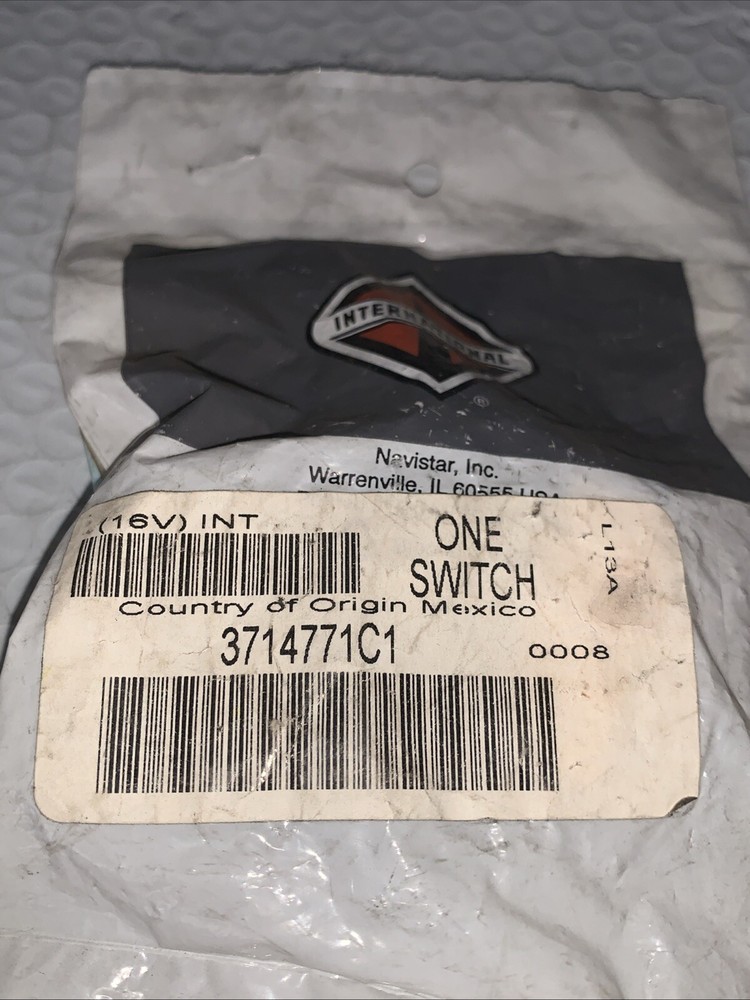 INTERNATIONAL PREHEATER ETC WINTER/ENGINE INTAKE TOGGLE SWITCH 3714771C1