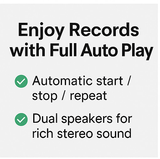 aiwa GAA4-FRT0002 Vertical Turntable Record Player Fully Automatic Bluetooth