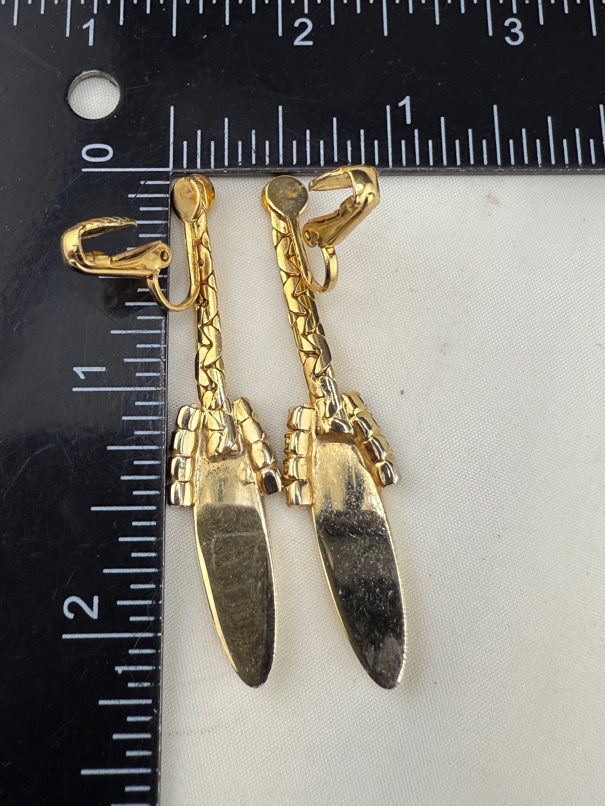 Vintage Park Lane Necklace Earring Set Clip Ons Gold Tone Rhinestone 17”