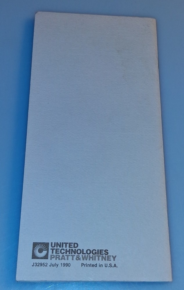 Pratt & Whitney Dependable Engines Since 1925 - Booklet/ Brochure 1990