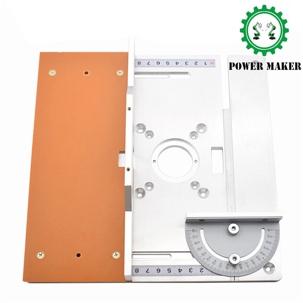 Flip Plate W/Guide Table Aluminium Router Table Insert Plate Trimming Machine