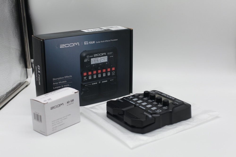 MULTI-EFFECT ZOOM G1 WITH LOOPER DRUM PATTERN AND GUITAR AMPS