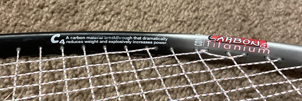 Black Knight Squash Pro Lite Titanium C4 BK-9110 Ti Graphite Racket With Case