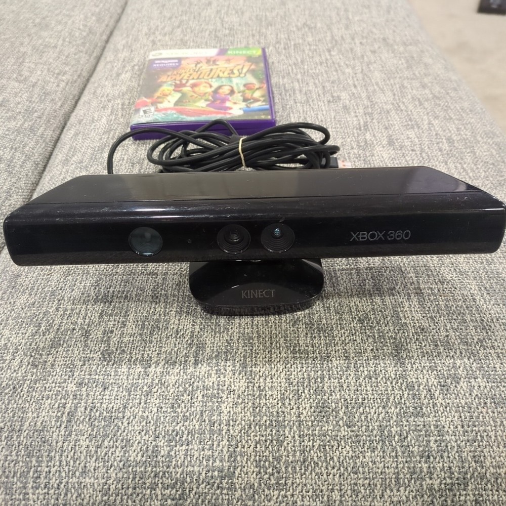 Microsoft 1414 Xbox 360 Kinect Sensor Bar - Black With Kinect Game