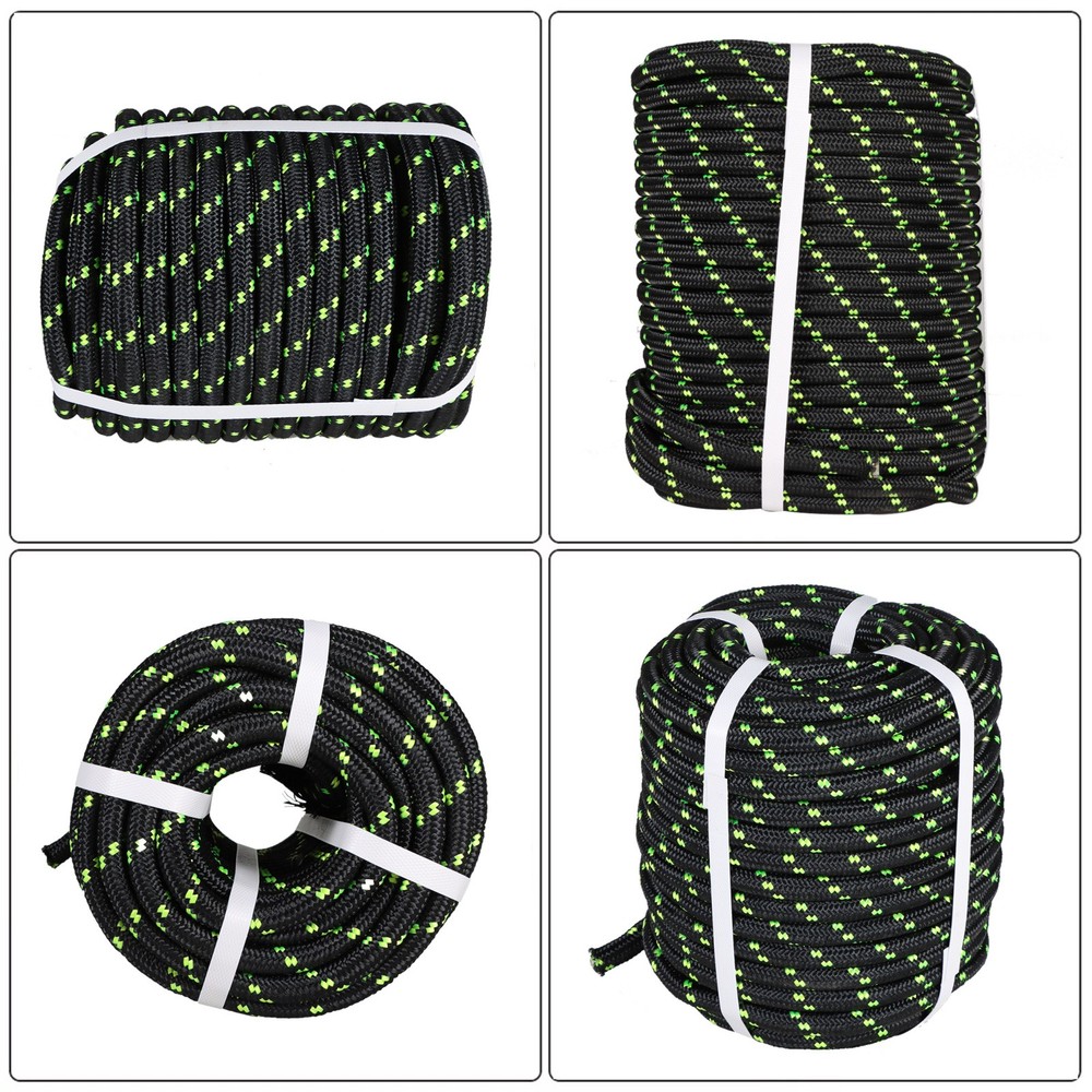 1/2" × 150' 6180Lbs Breaking Strength Double Braid Tree Rope Bull Rope