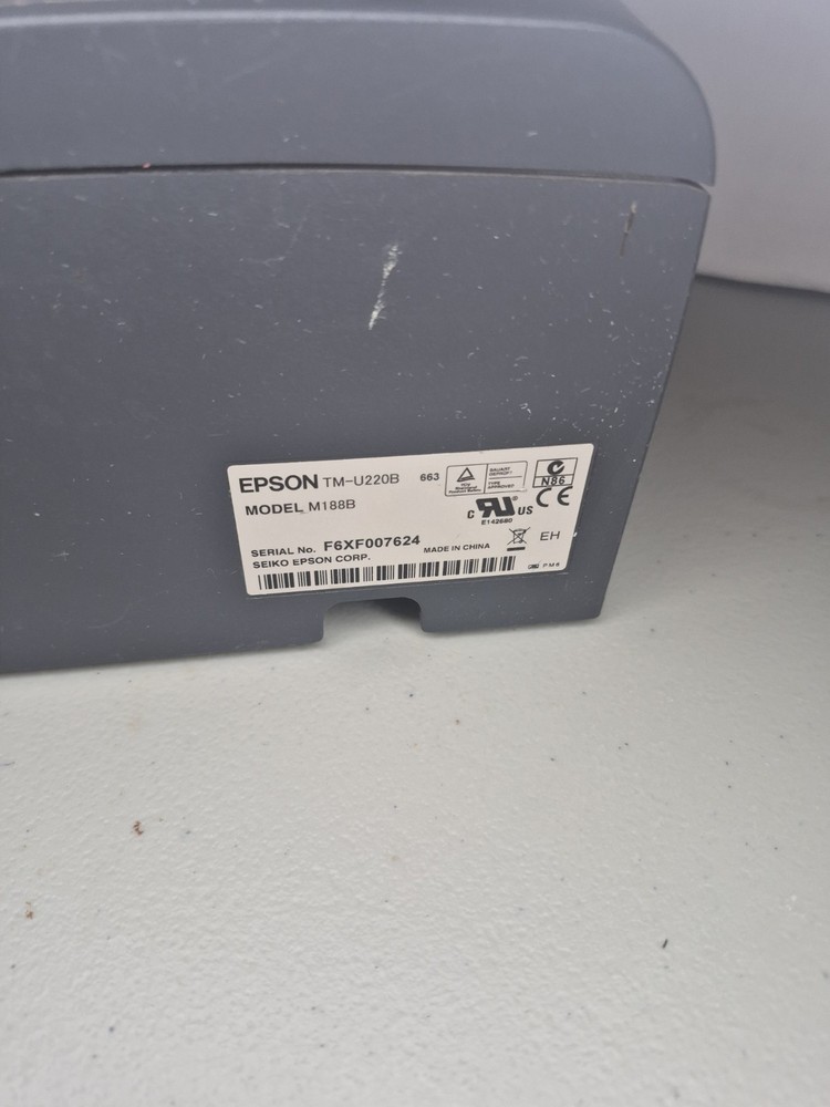 Epson TM-U220B M188B POS Printer (As Is) UNTESTED