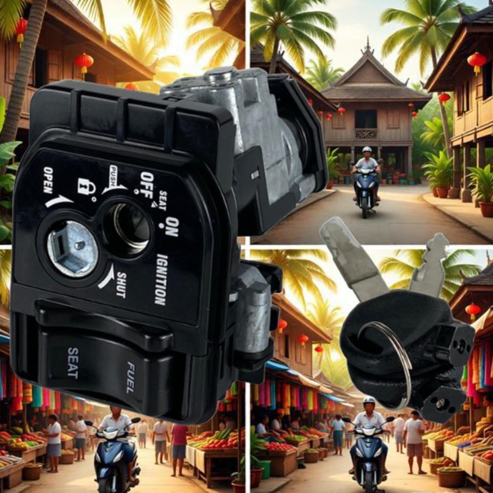 Motorcycle Ignition Switch Stable Easy to Install Motorcycle Starter Switch