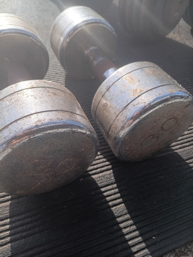 Chrome Dumbbell Set 30 Pounds