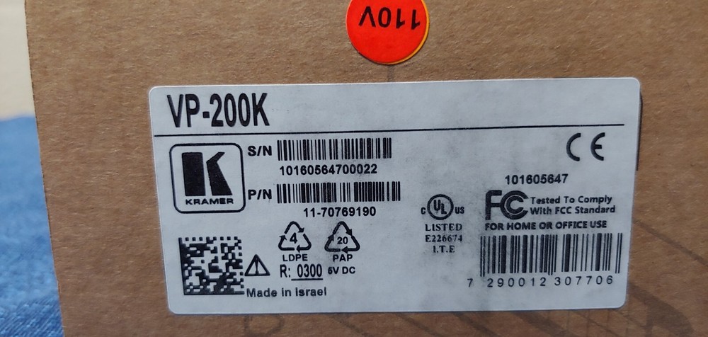 Kramer VP-200K Computer Graphics Video Distribution Amplifier