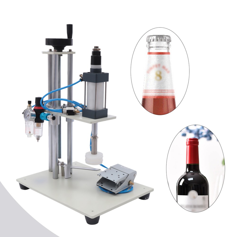Capping Machine Pneumatic Bottle Capper Plastic/ Metal Caps Bottle Capper USA