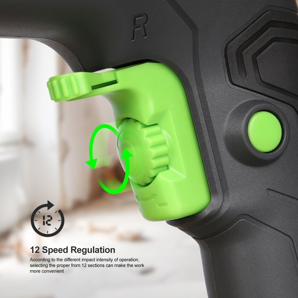 Dual-Function Hammer & Drill with 5pcs Bit