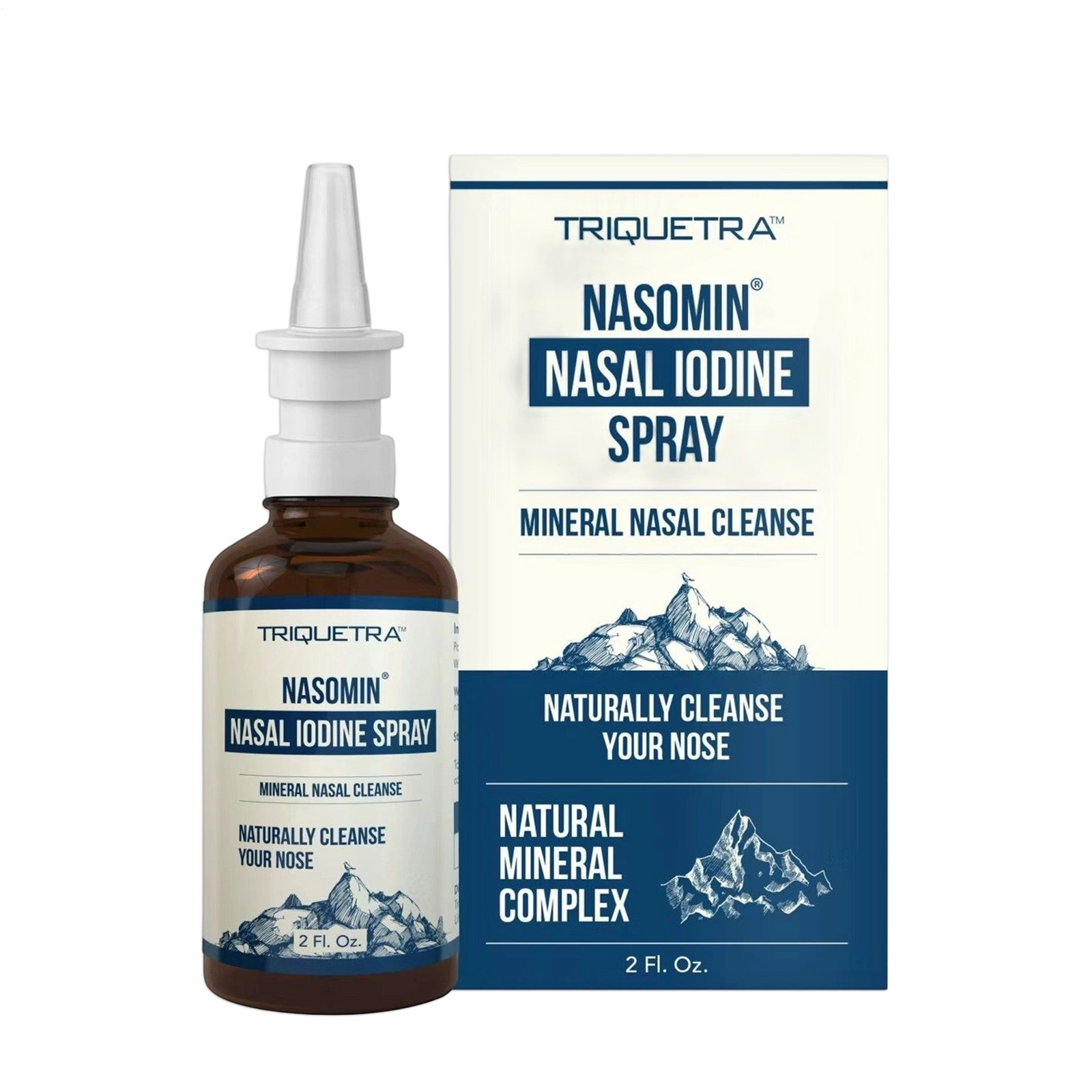 Nasomin Nasal Iodine – Nasal Cleanse– Neutralize Nose - Iodine + Fulvic Acid Ble