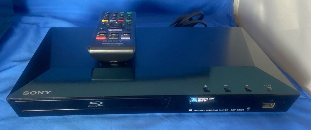Sony BDP-S3100 Blu-Ray Player Wi-Fi Streaming w/ Remote Tested