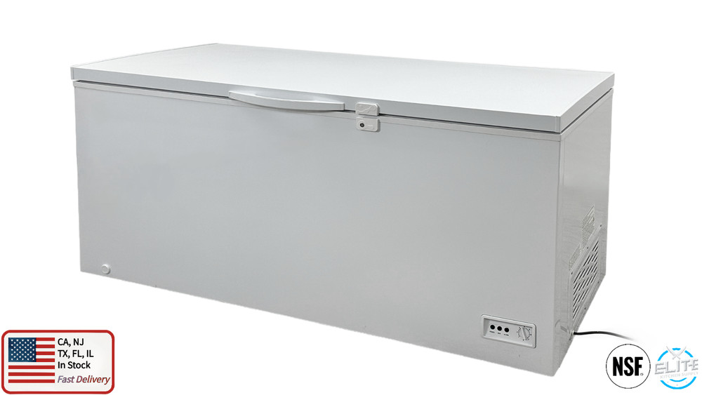 NSF 65" Solid Top Chest Freezer Single Door 18 Cu. Ft. Garage Ready
