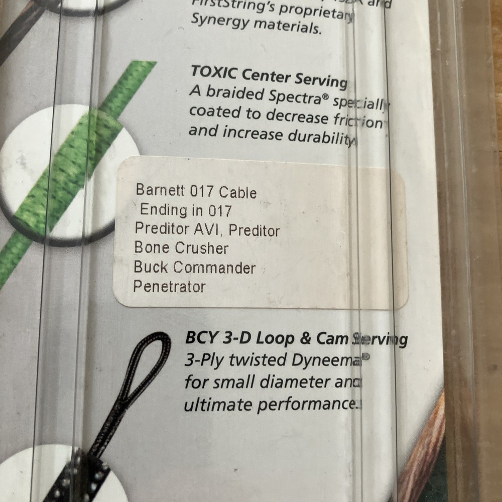 First String Crossbow Barnett Soft Yolk Cable Set NEW
