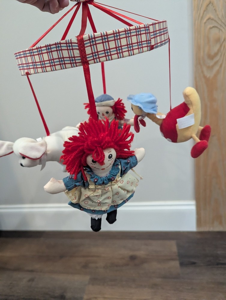 Raggedy Ann And Andy Vintage Nursery Crib Set Bundle