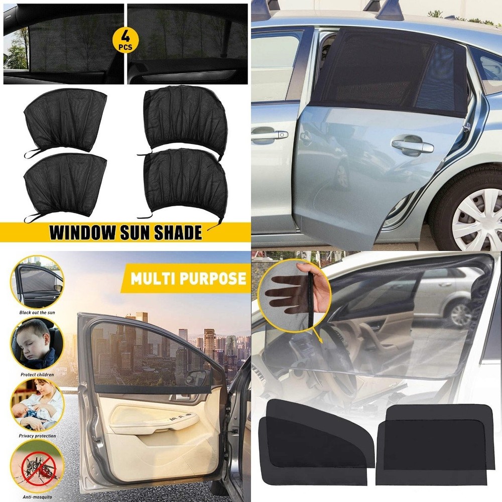Replacement Side Window screen Mesh Sun Shade Cover Windshield Sunshade Visor H