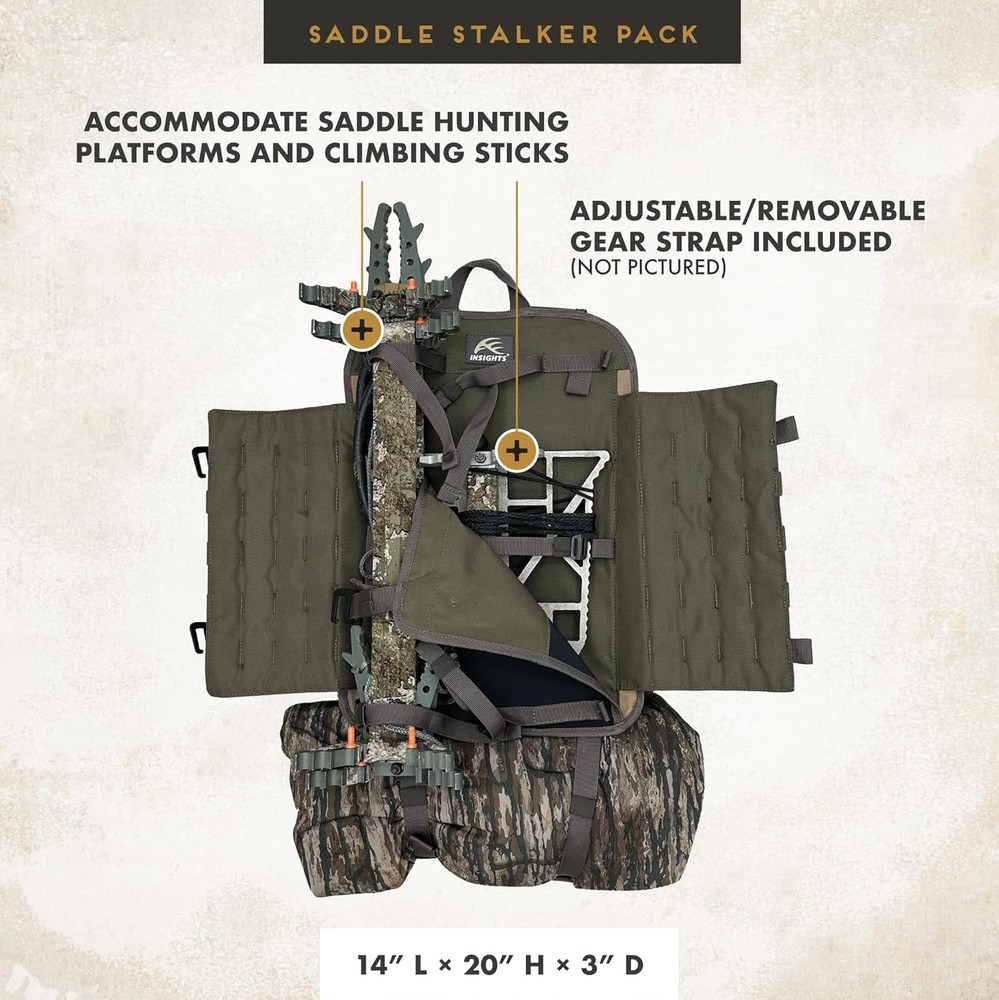 Hunting by frogg toggs Saddle Stalker Hunting Backpack Solid Elements Brown